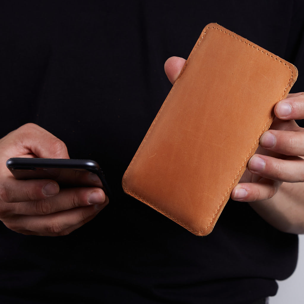 Pocket kožené pouzdro na telefon