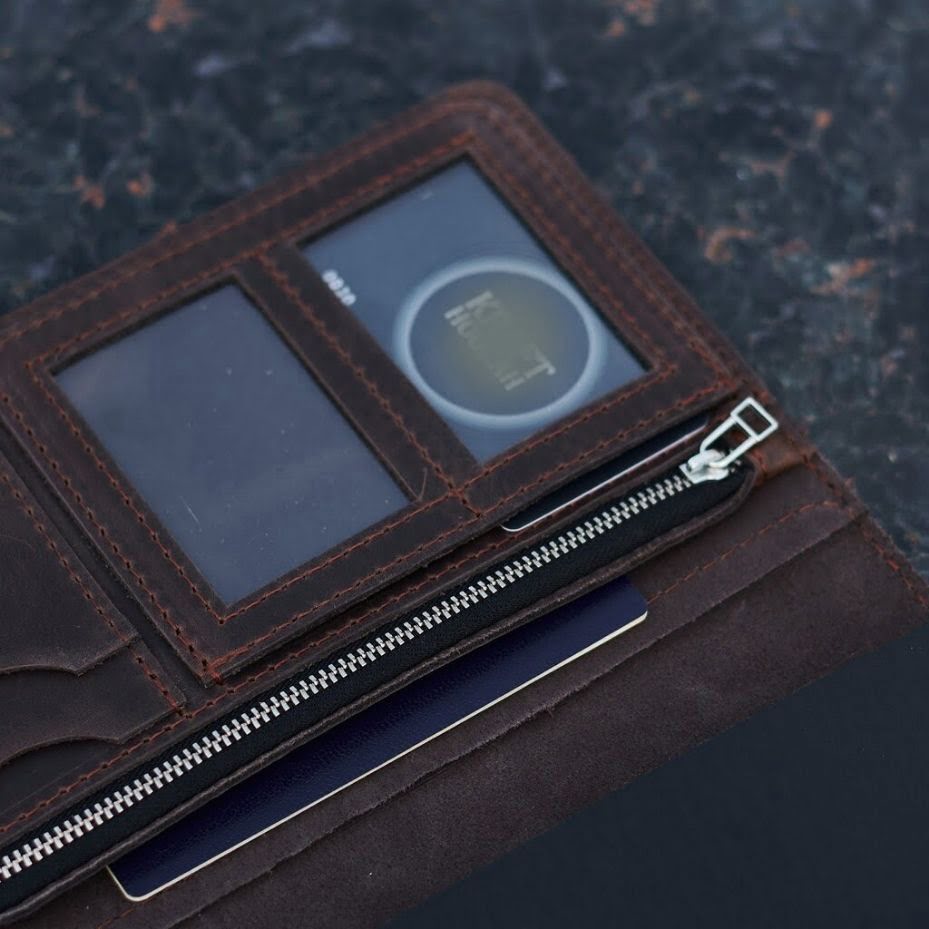 Kožený organizér portfolia na notebook