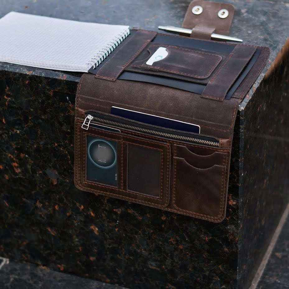 Kožený organizér portfolia na notebook