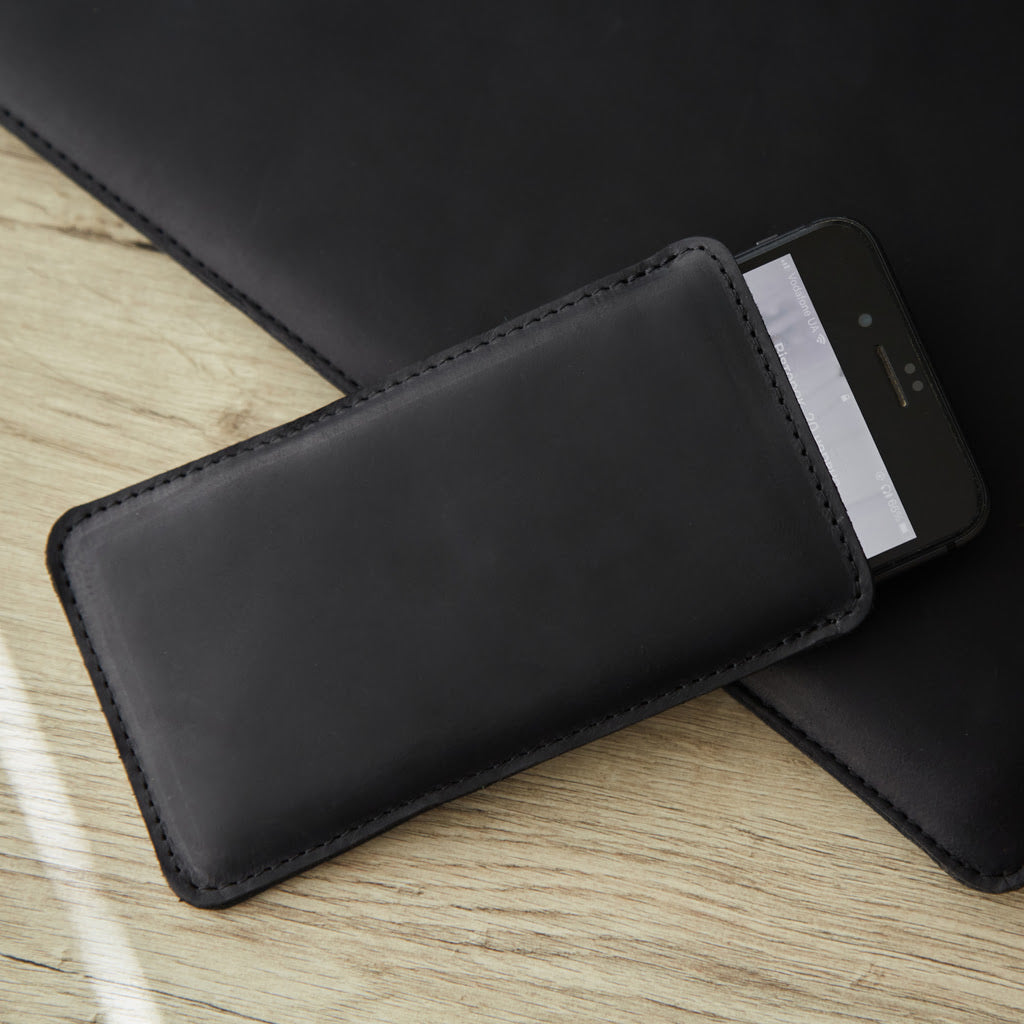 Pocket kožené pouzdro na telefon