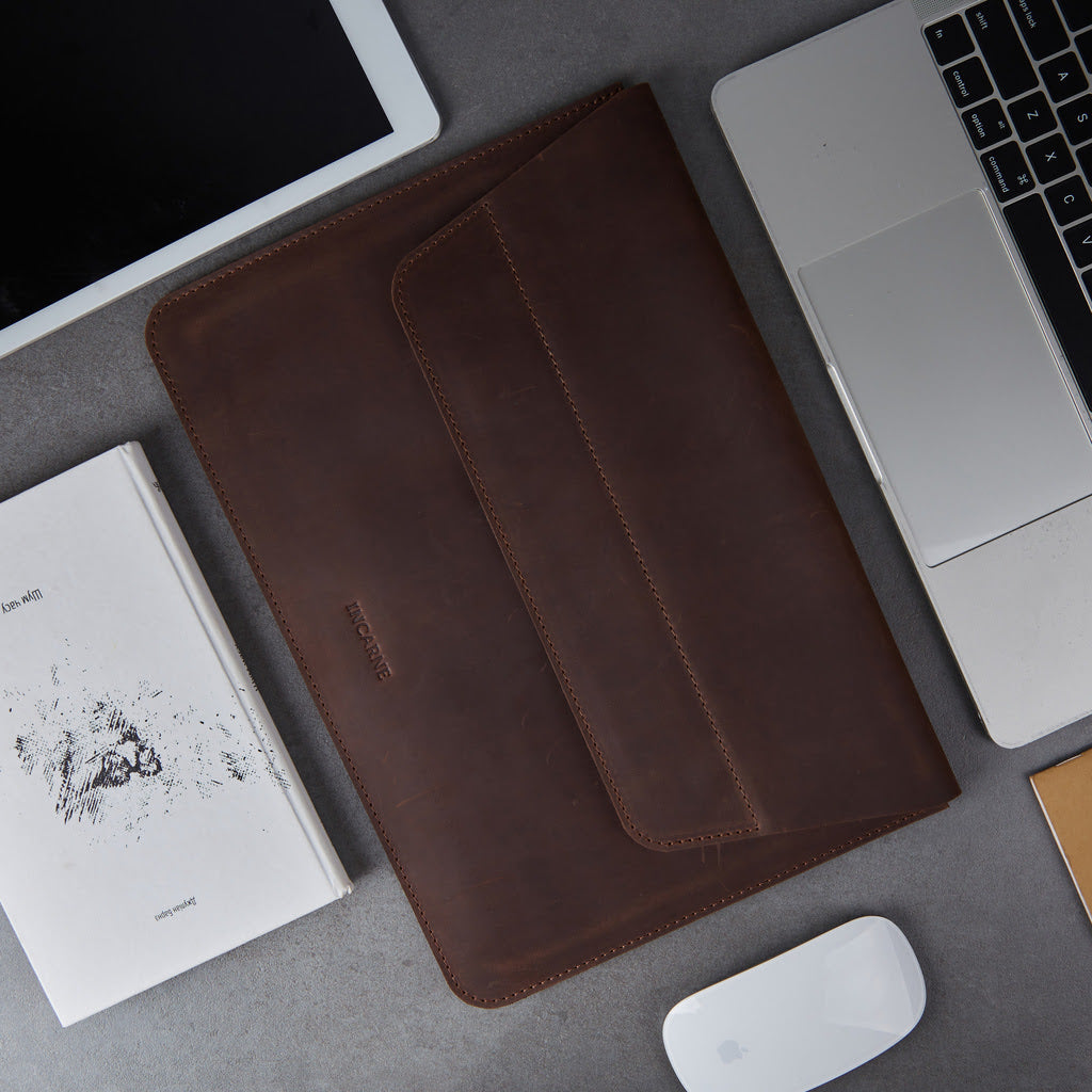 Kožené pouzdro na notebook Line