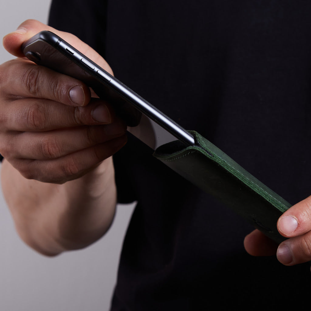 Pocket kožené pouzdro na telefon