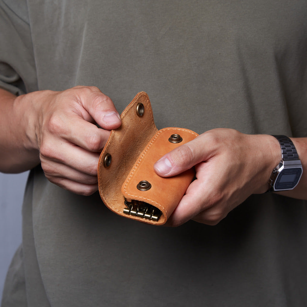 Woody Leather Key Case