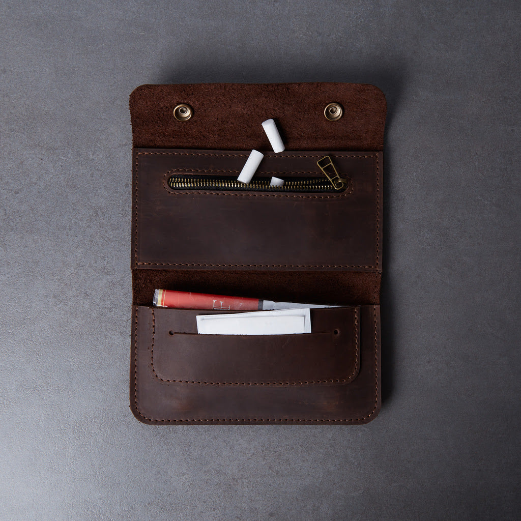 Leather tobacco organizer Roll Master