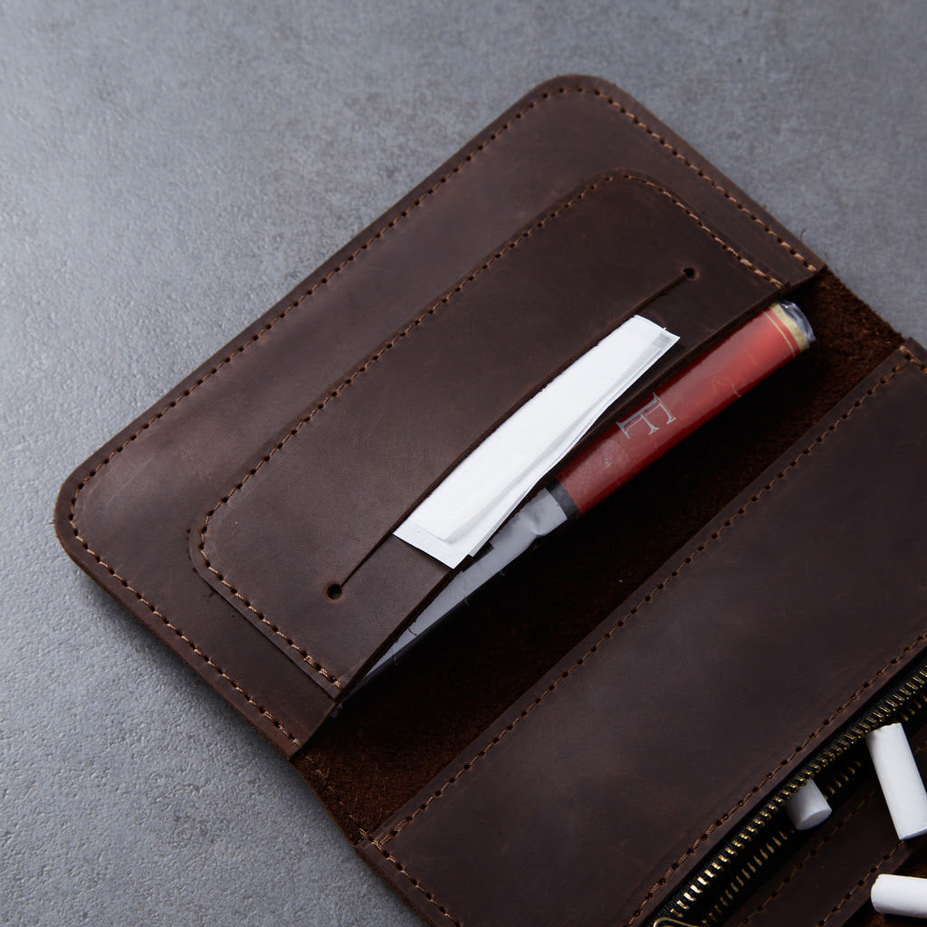 Leather tobacco organizer Roll Master