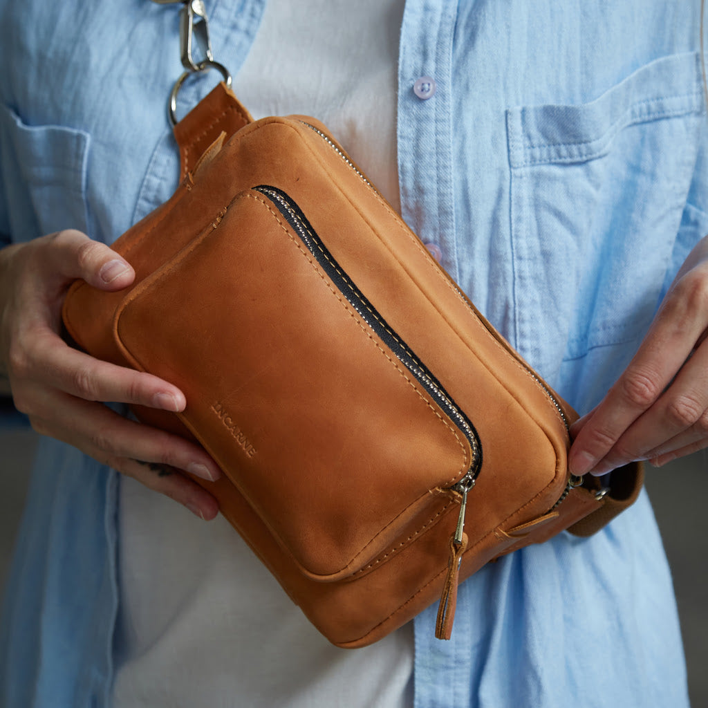 Pár Kožená Bum Bag