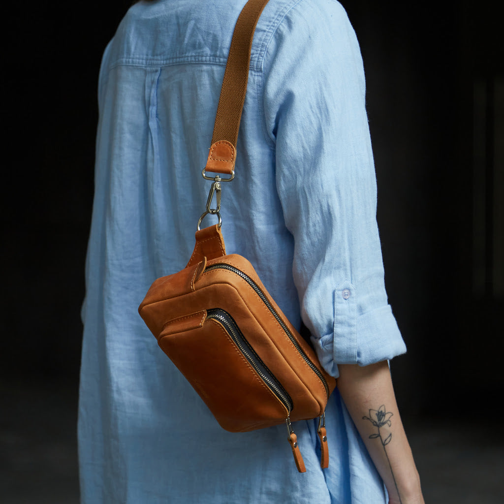 Pár Kožená Bum Bag