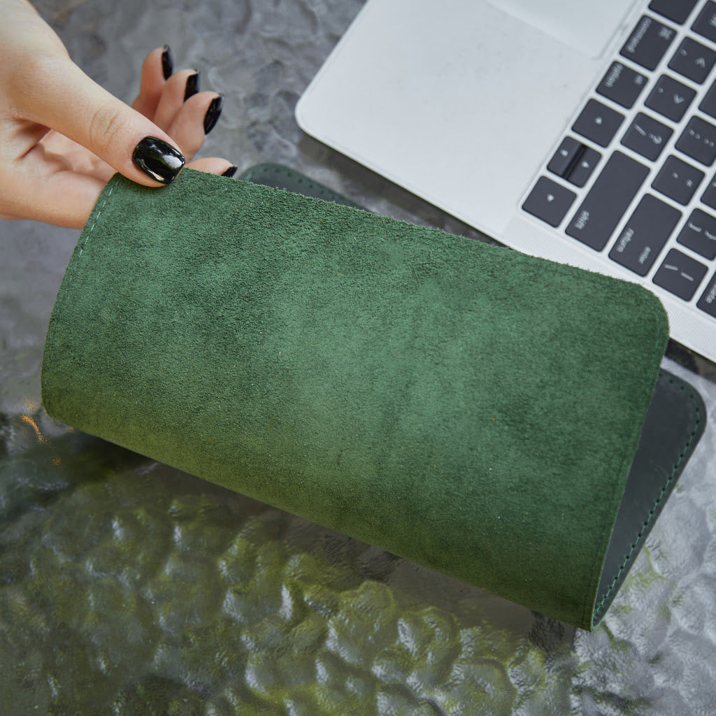 Palabra mousepad de cuero