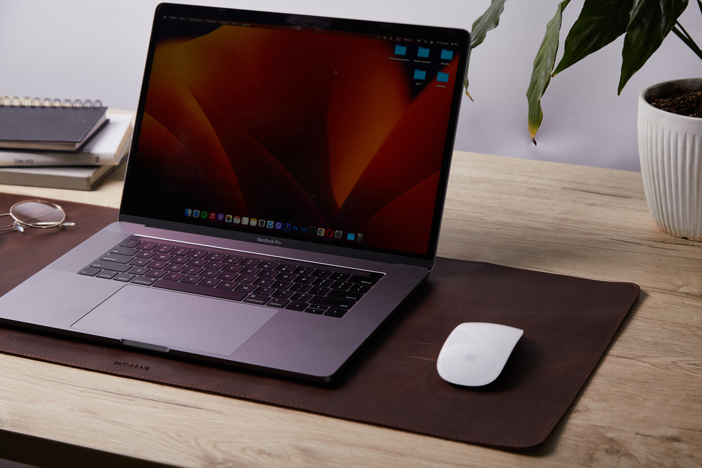 PRODESK - Kožená podložka na stůl ve vintage stylu - Skladem