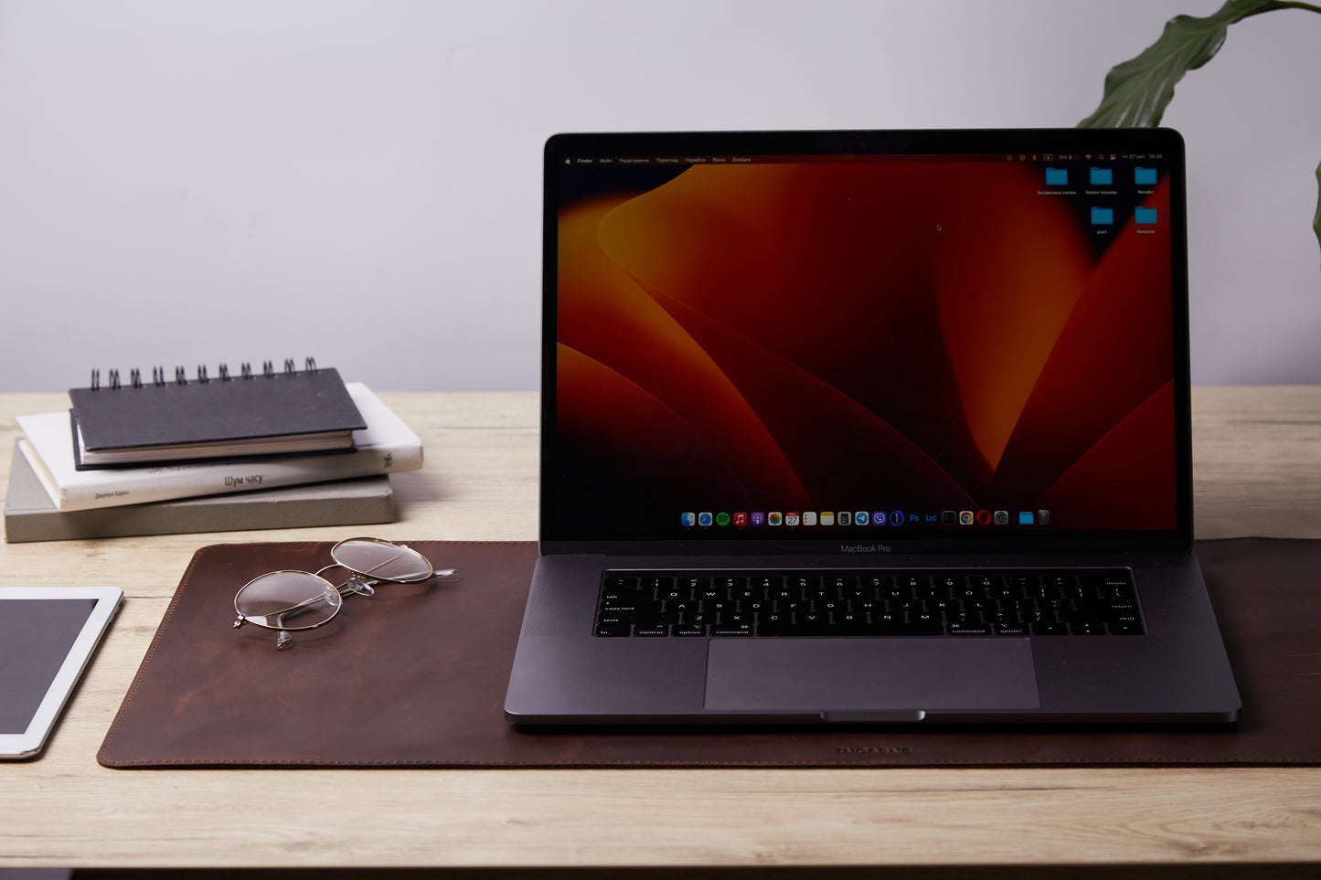 PRODESK - Kožená podložka na stůl ve vintage stylu - Skladem