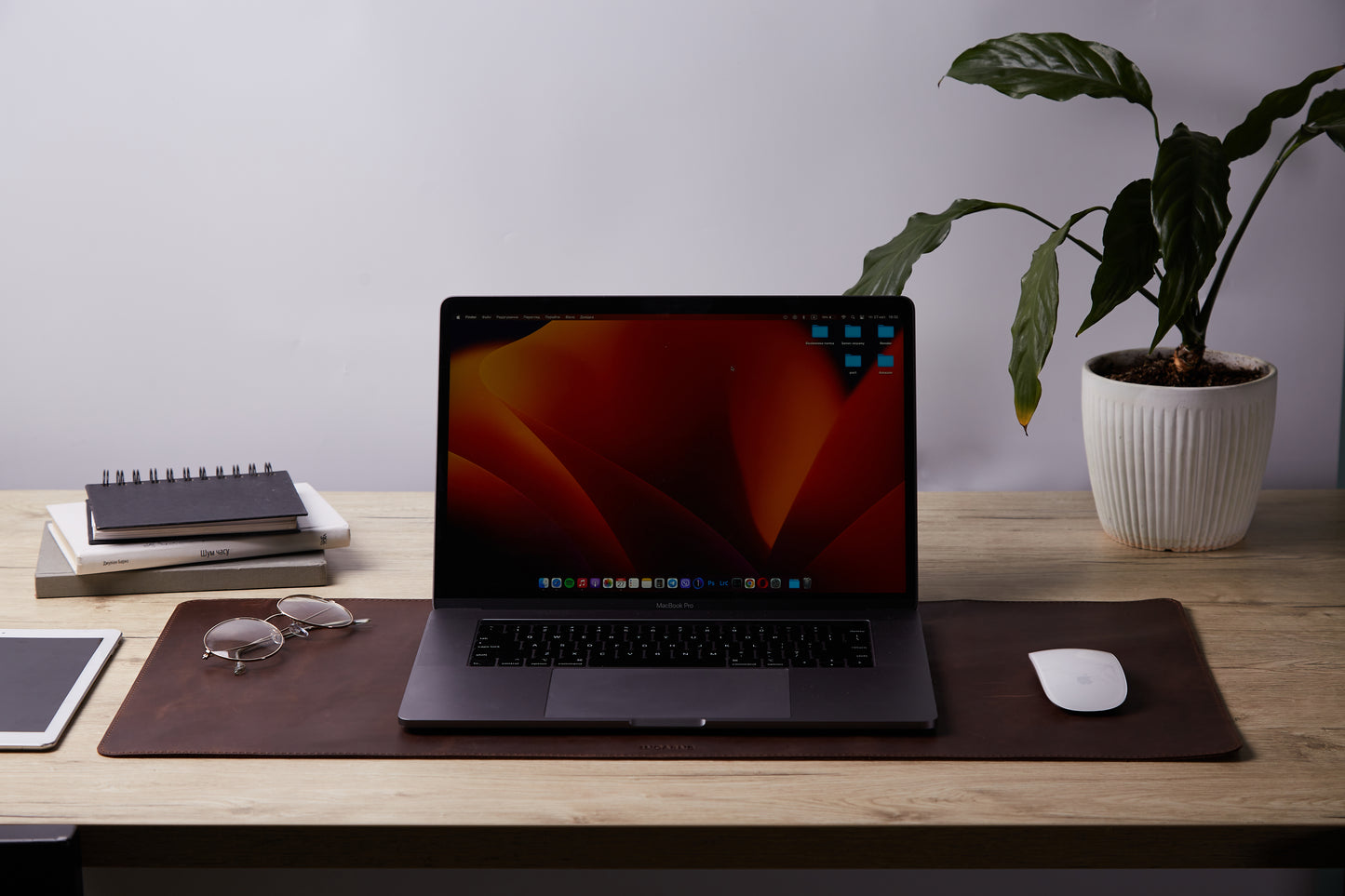 PRODESK - Kožená podložka na stůl ve vintage stylu - Skladem