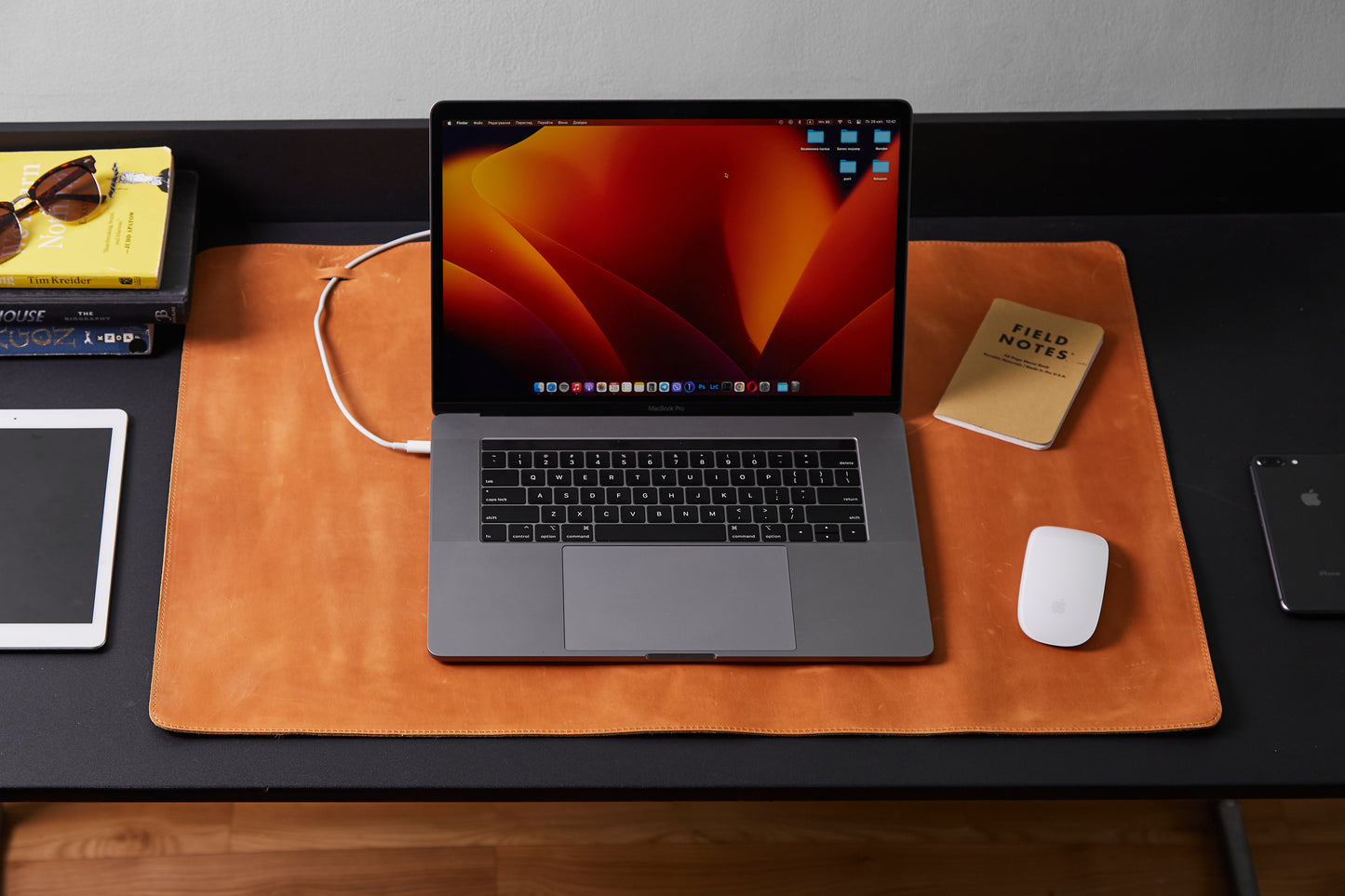 PRODESK - Kožená podložka na stůl ve vintage stylu - Skladem
