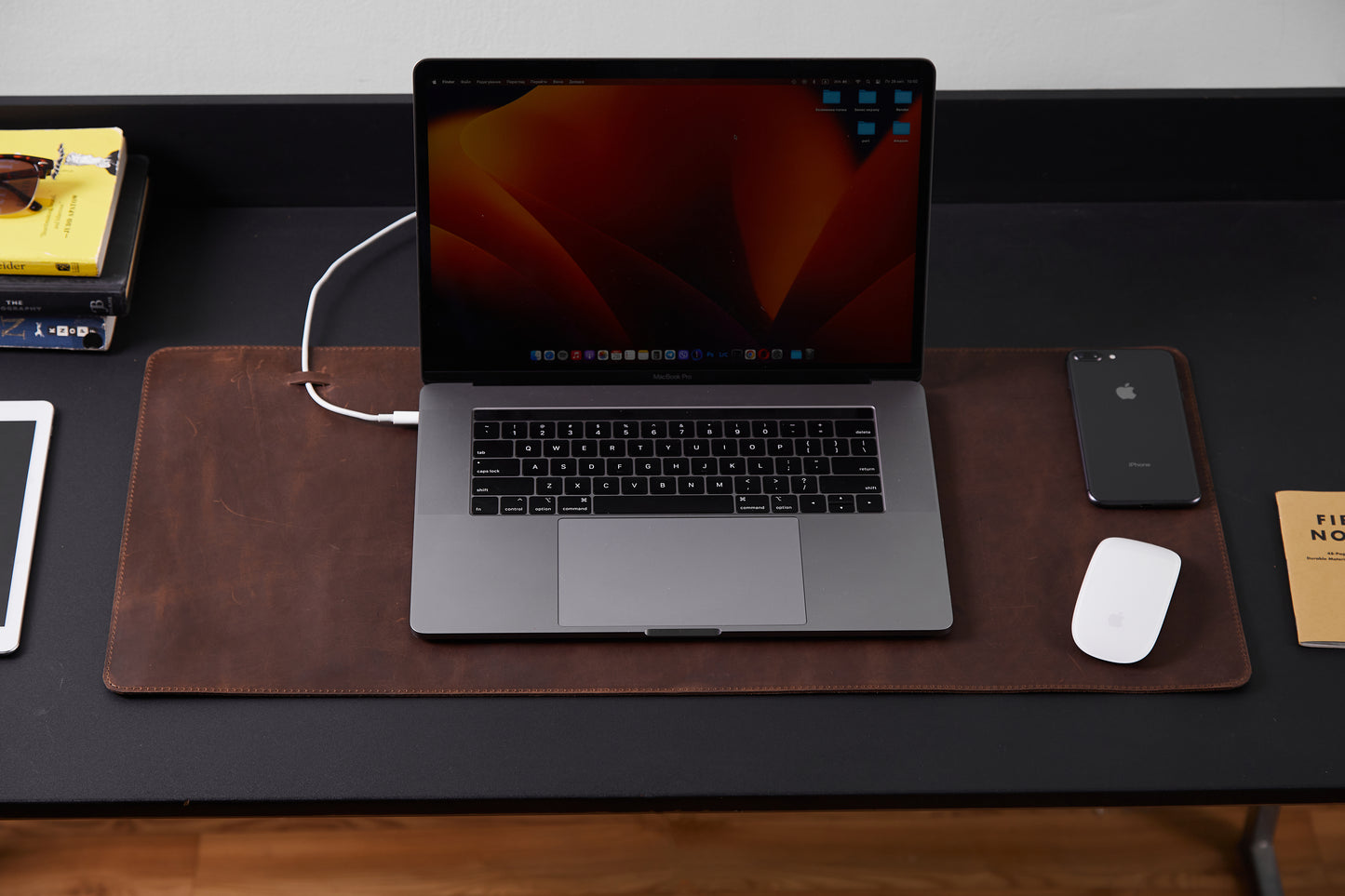 PRODESK - Kožená podložka na stůl ve vintage stylu - Skladem