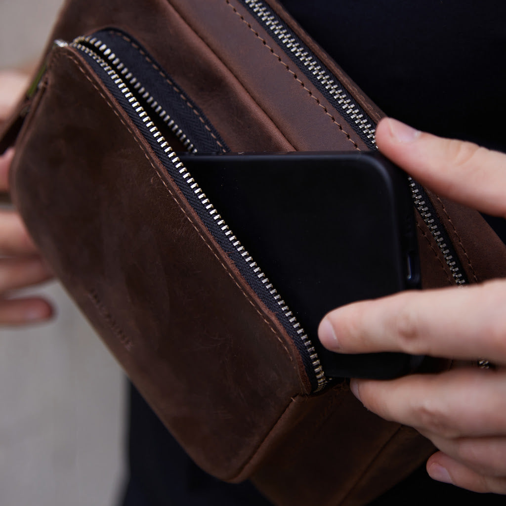 Pár Kožená Bum Bag