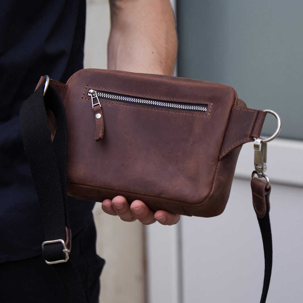 Pár Kožená Bum Bag