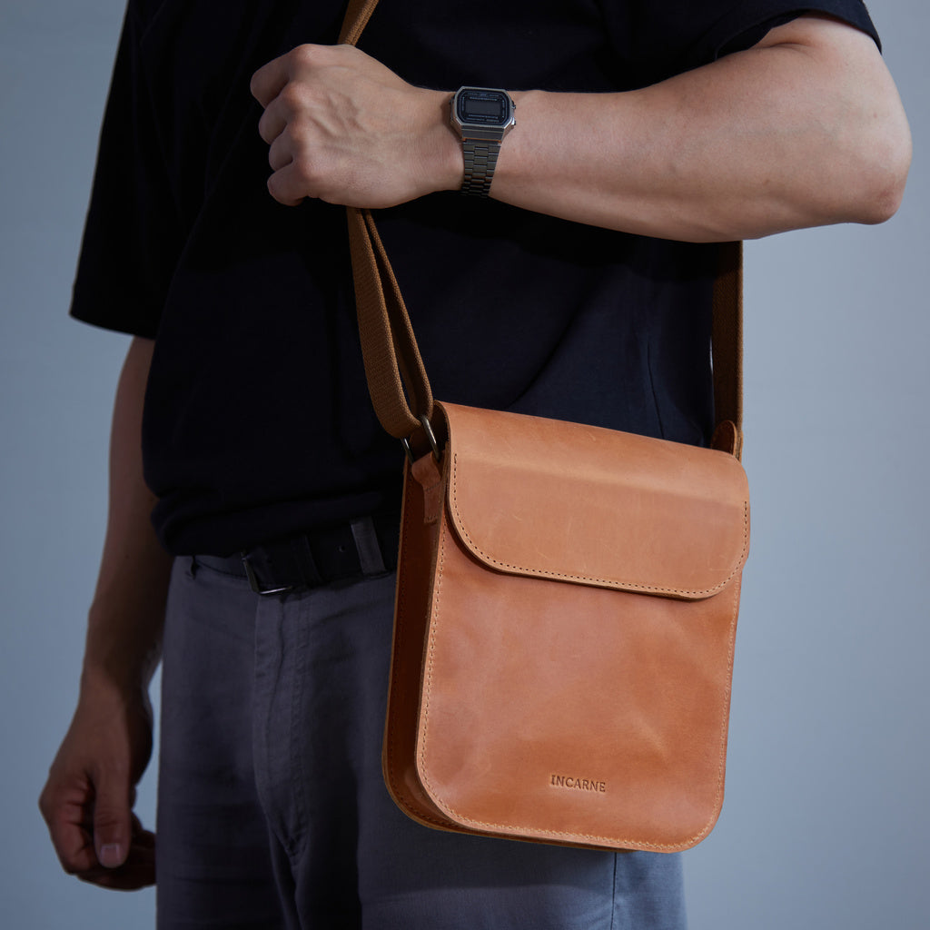 PORTER - Pánská kožená crossbody taška - Skladem