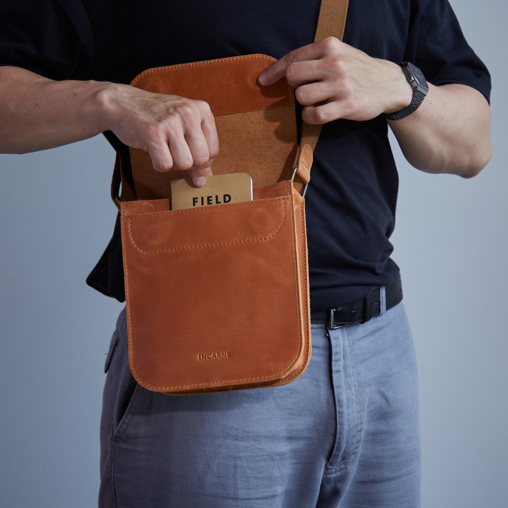 PORTER - Pánská kožená crossbody taška - Skladem