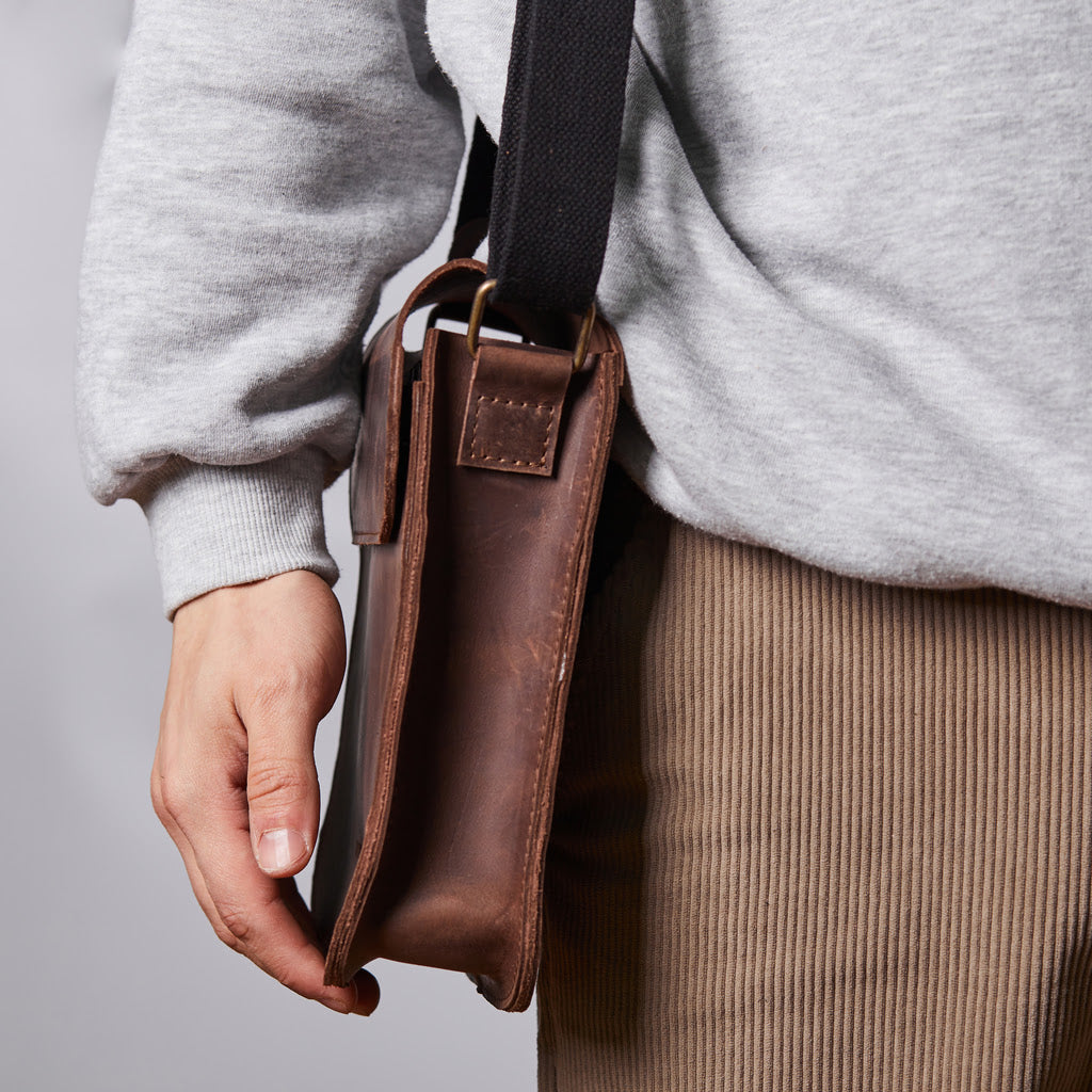 PORTER - Pánská kožená crossbody taška - Skladem