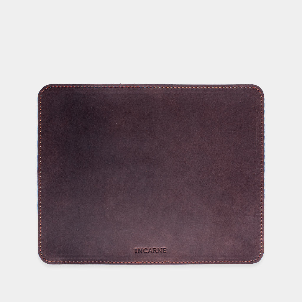 Palabra mousepad de cuero