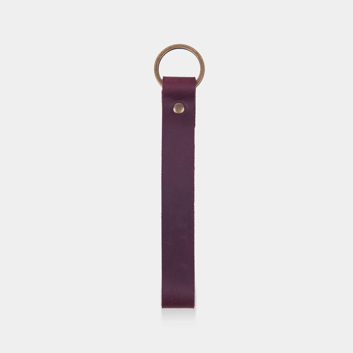 Llavero de cuero minimalista
