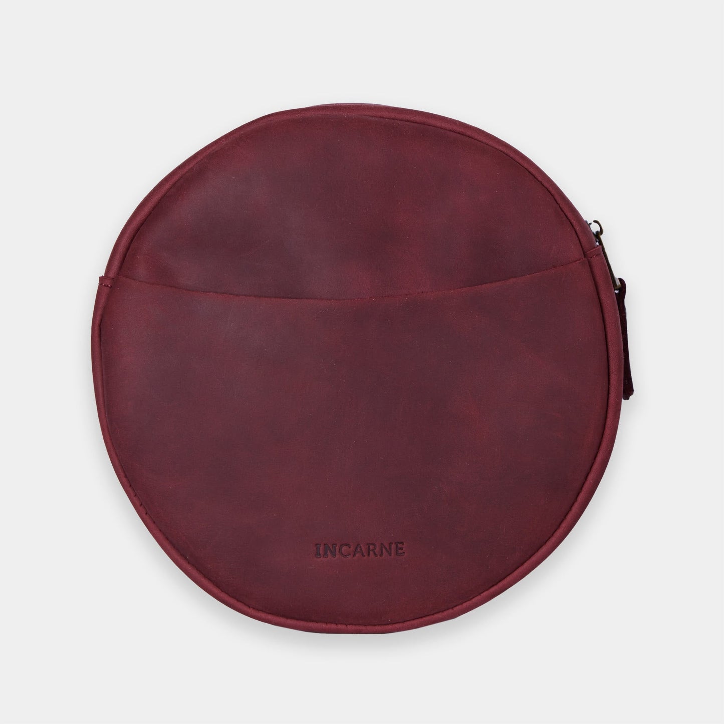Bolso bandolera redondo New Harley en piel Crazy Horse