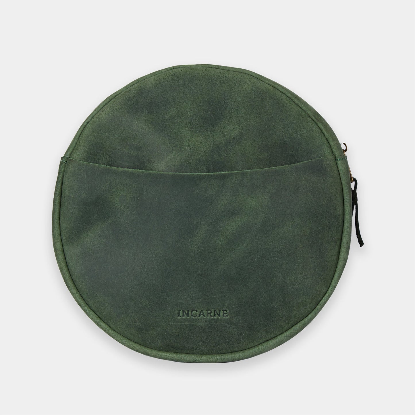 Bolso bandolera redondo New Harley en piel Crazy Horse