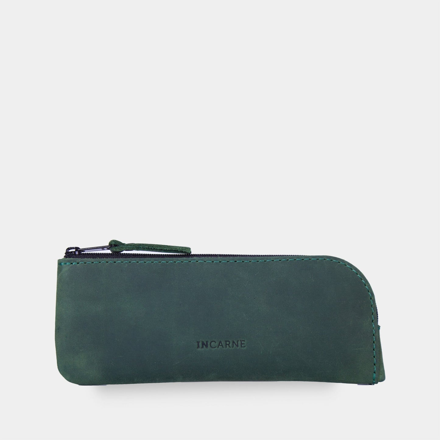 Caja de lentes de cuero de hoja