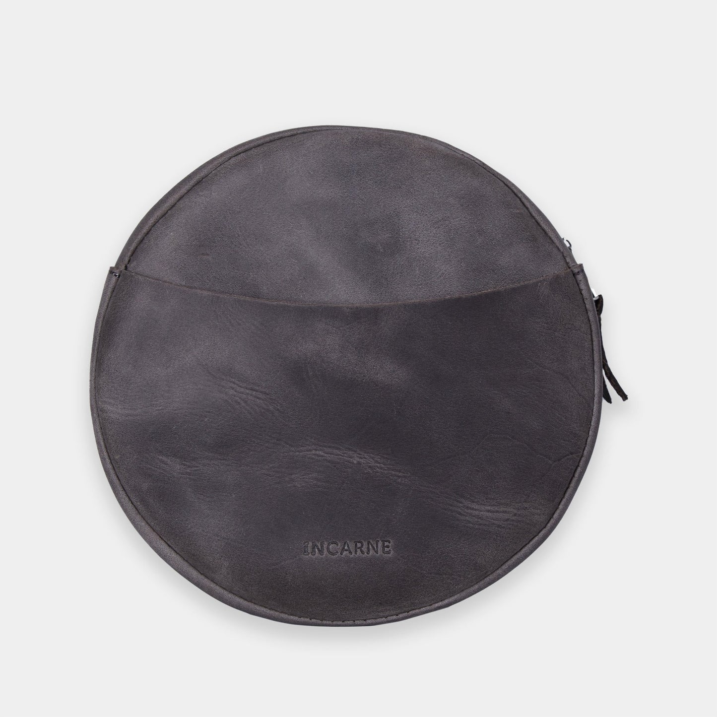 Bolso bandolera redondo New Harley en piel Crazy Horse