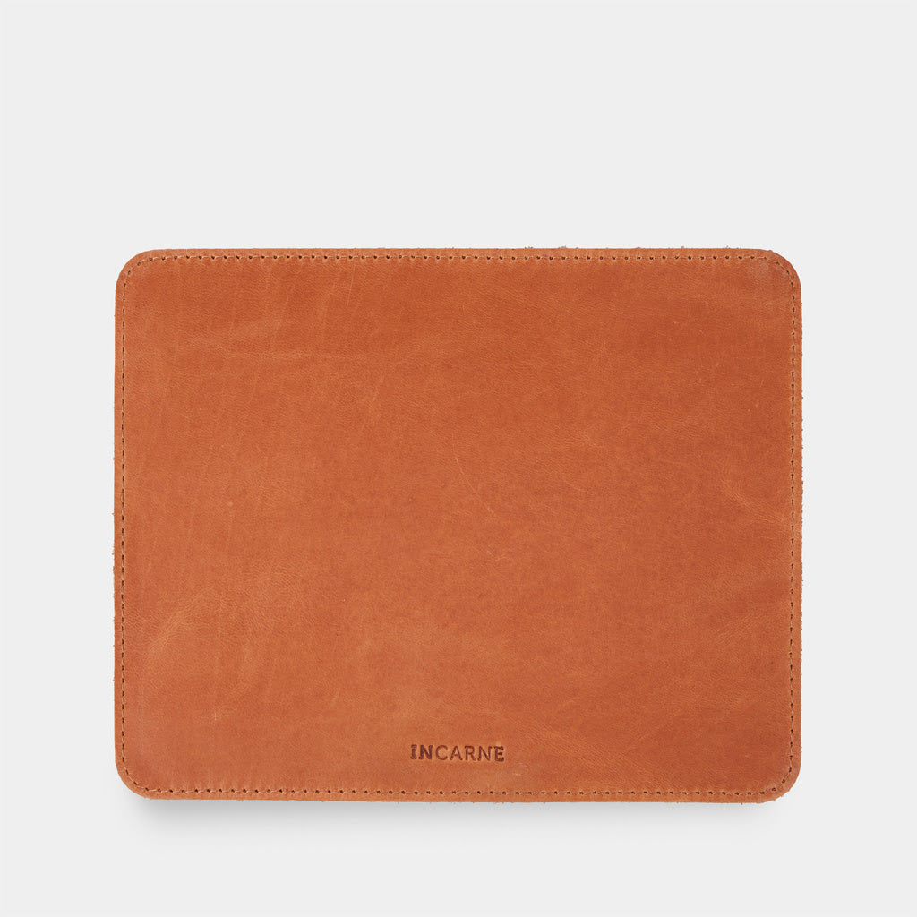 Palabra mousepad de cuero