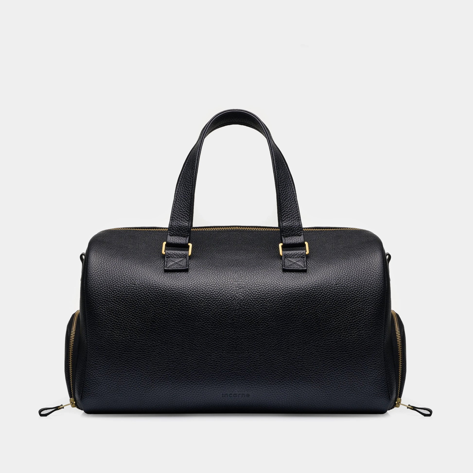 Nomad Leather Travel Bag — Grain Black