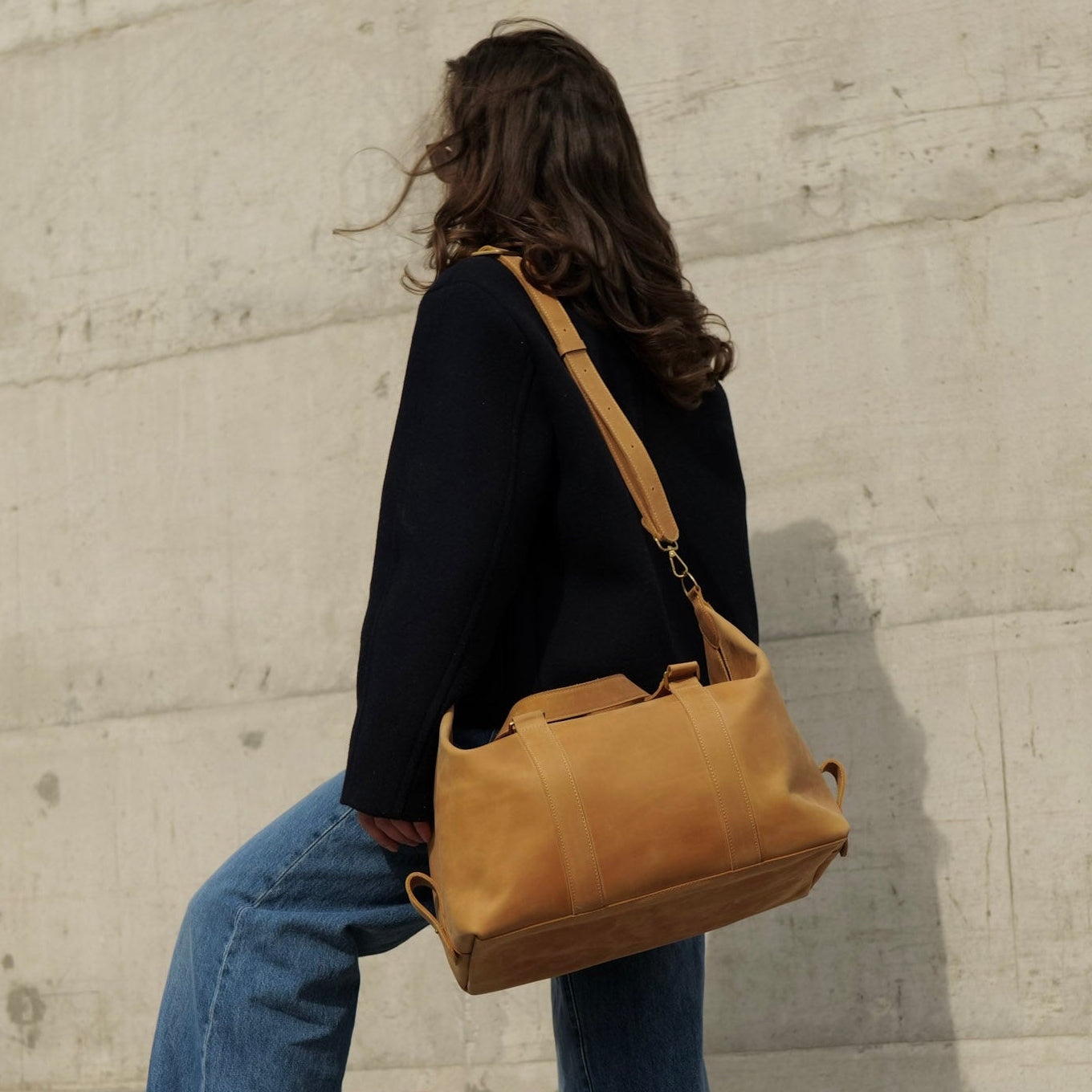 All In Leather Travel Bag