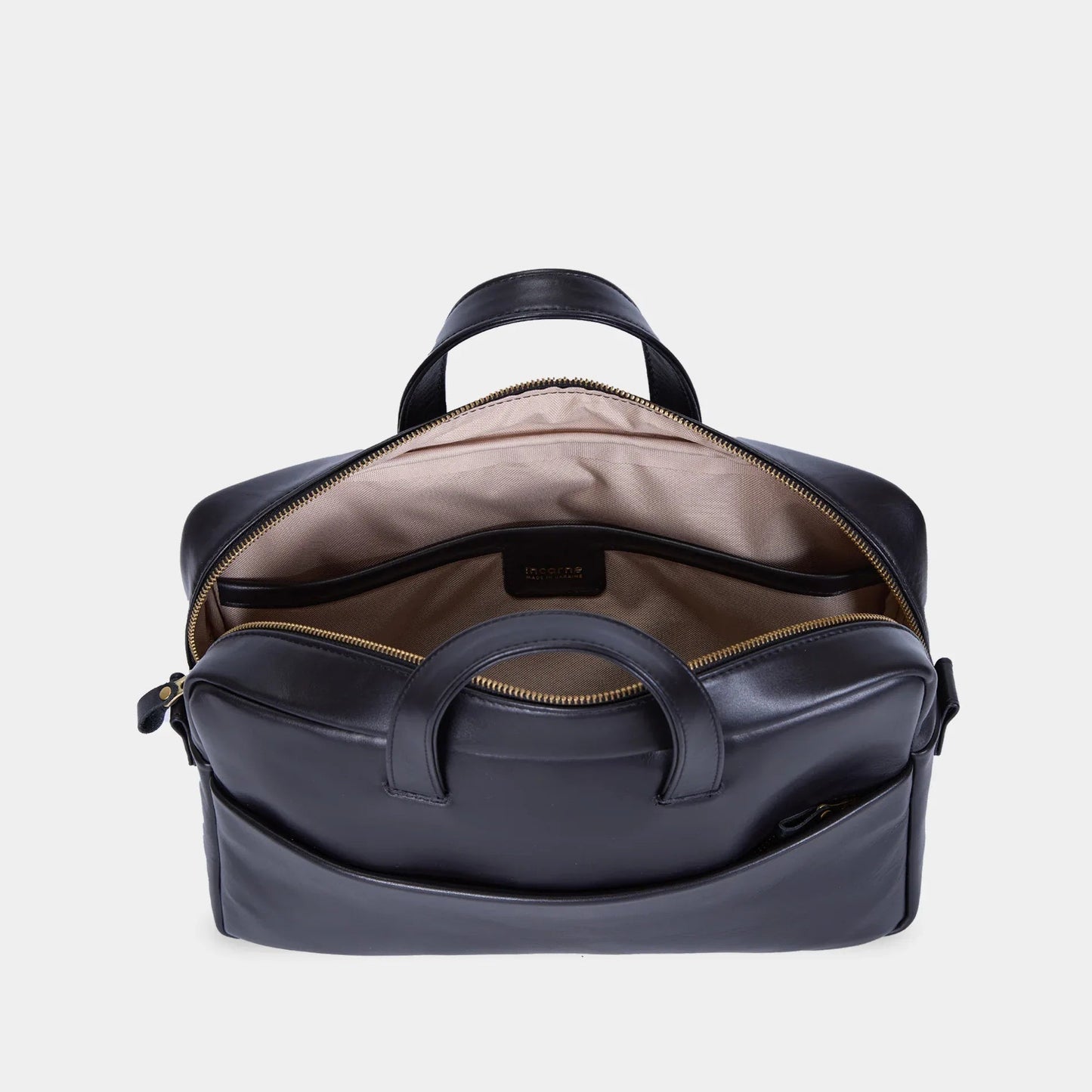 Brief Leather Laptop Bag