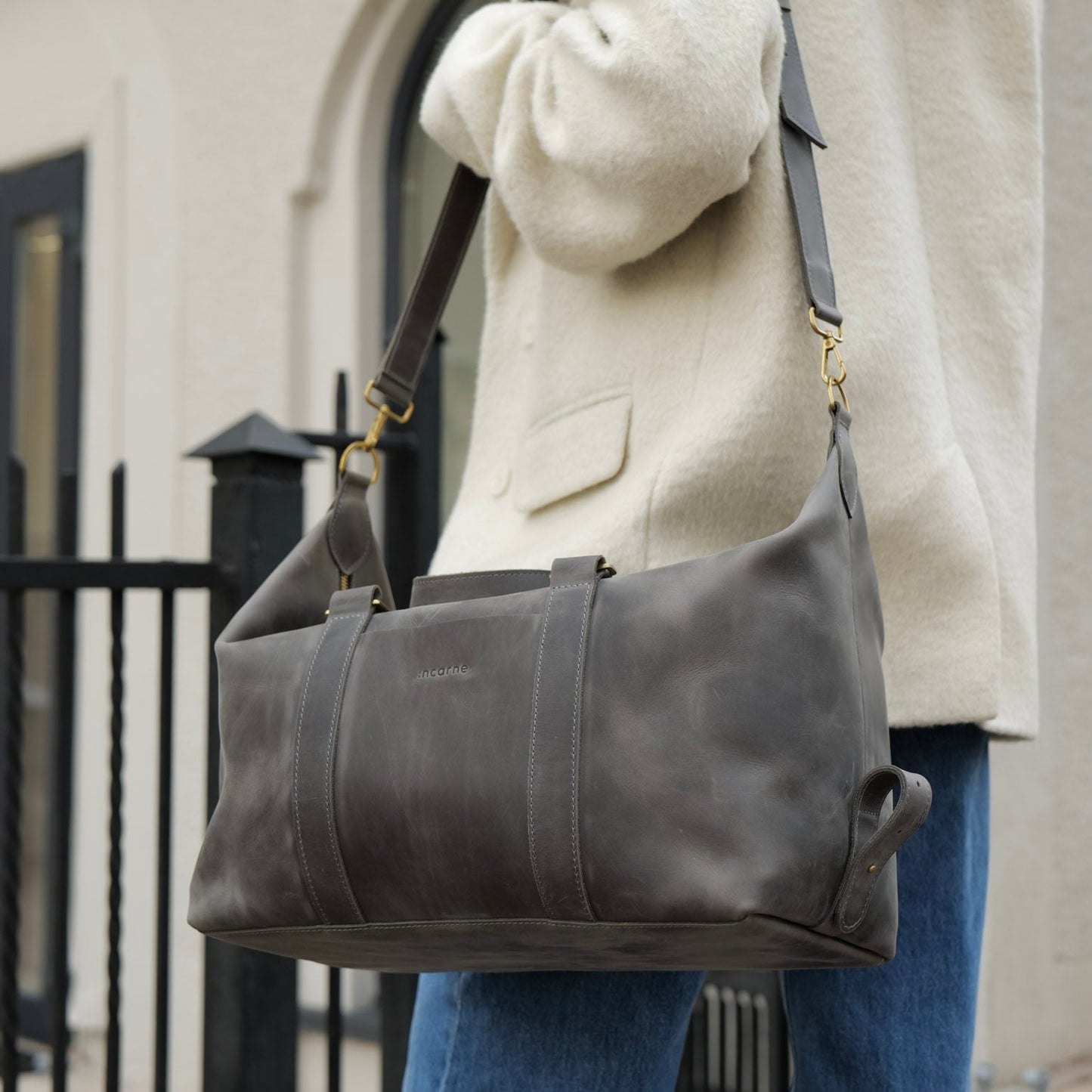 All In Leather Travel Bag