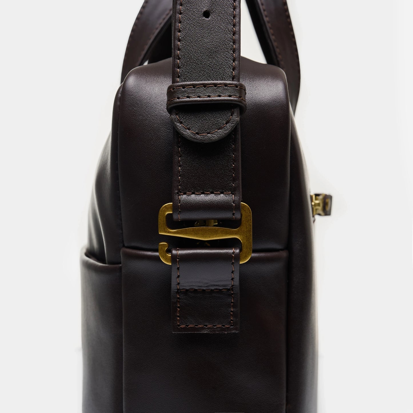 Brief Leather Laptop Bag