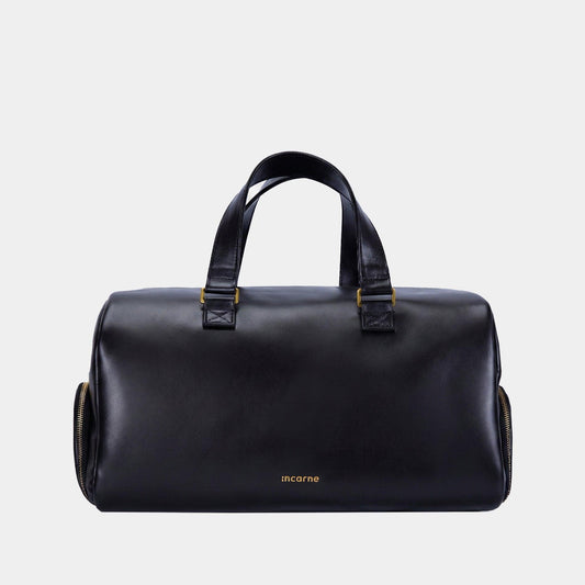 Nomad Leather Travel Bag — Black