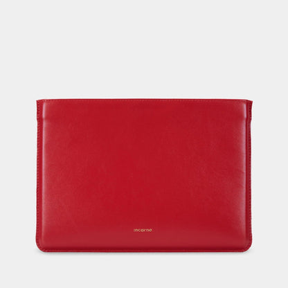 Kožené pouzdro na MacBook Cline z Crazy Horse kůže – Red | Essetia