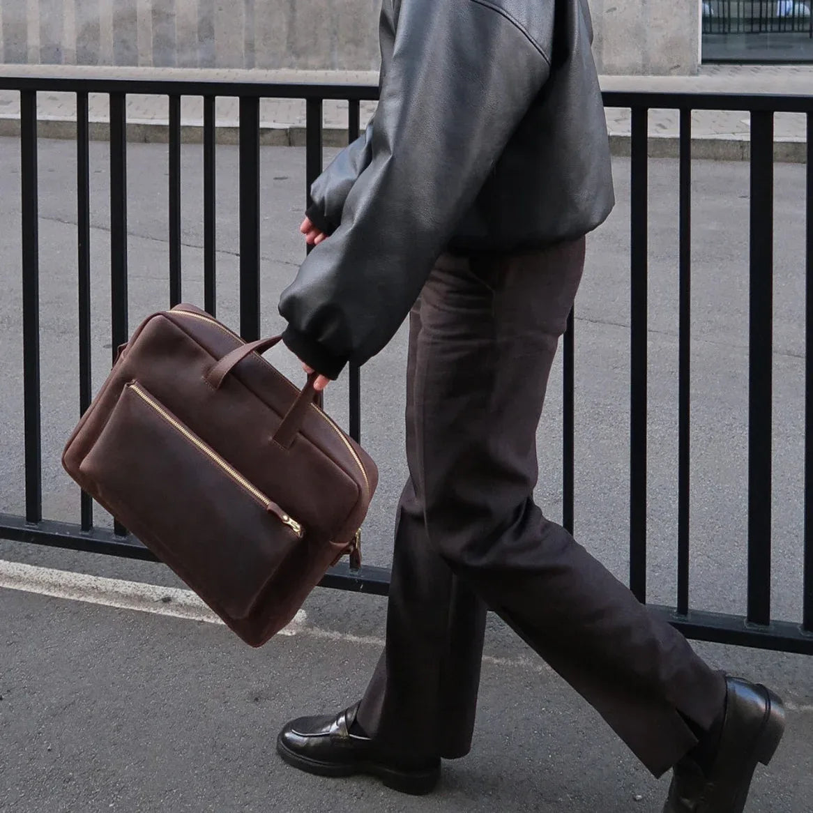 Biz Leather Laptop Bag