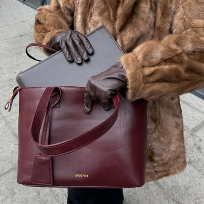 Emeli Leather Shopper Bag