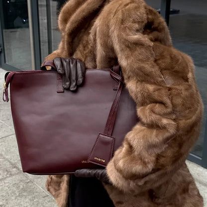 Emeli Leather Shopper Bag