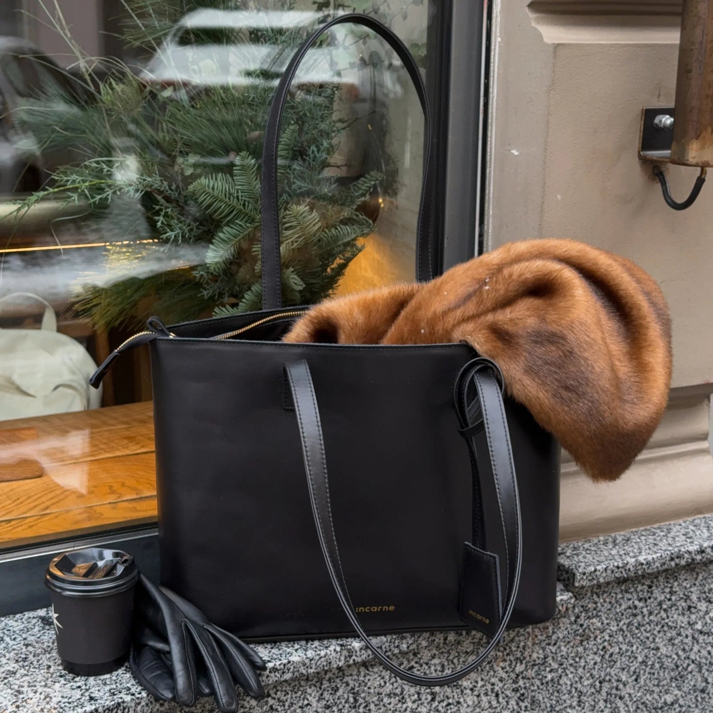 Emeli Shopper Bag — Black