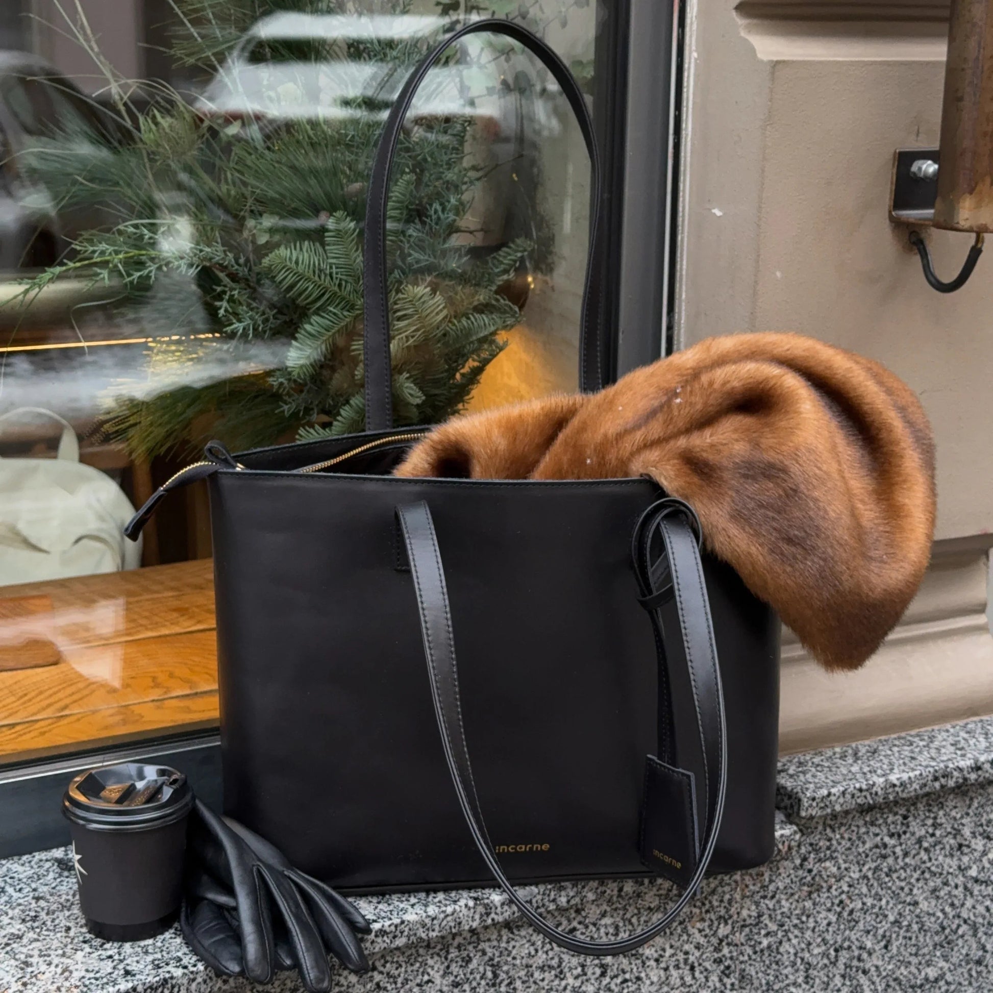 Emeli Shopper Bag — Black