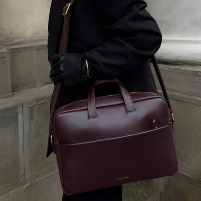 Brief Leather Laptop Bag