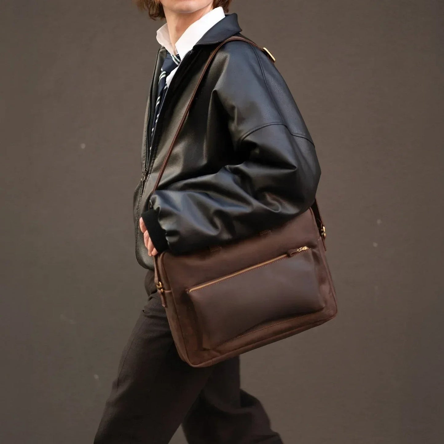 Biz Leather Laptop Bag