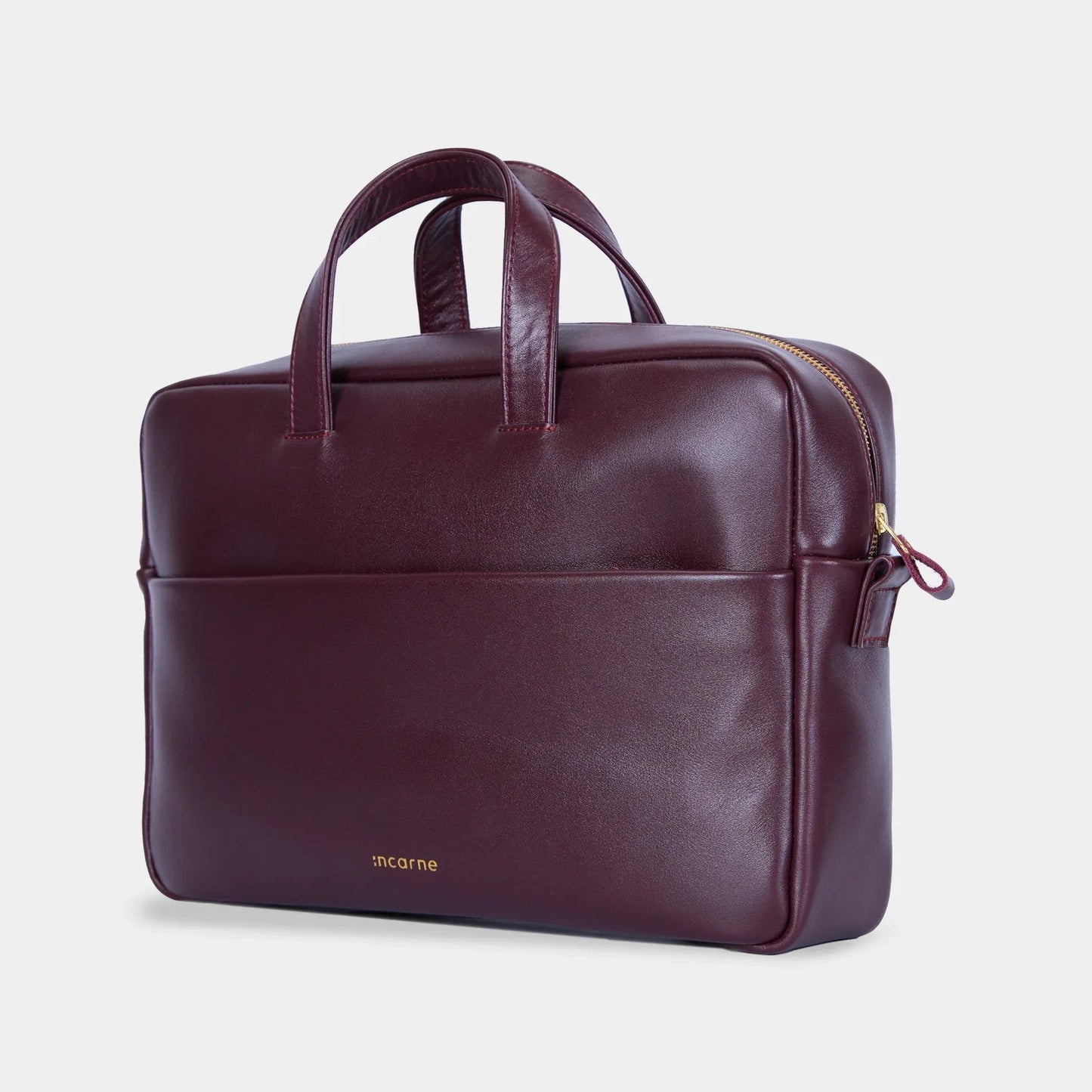 Brief Leather Laptop Bag