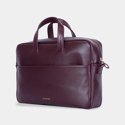 Brief Leather Laptop Bag