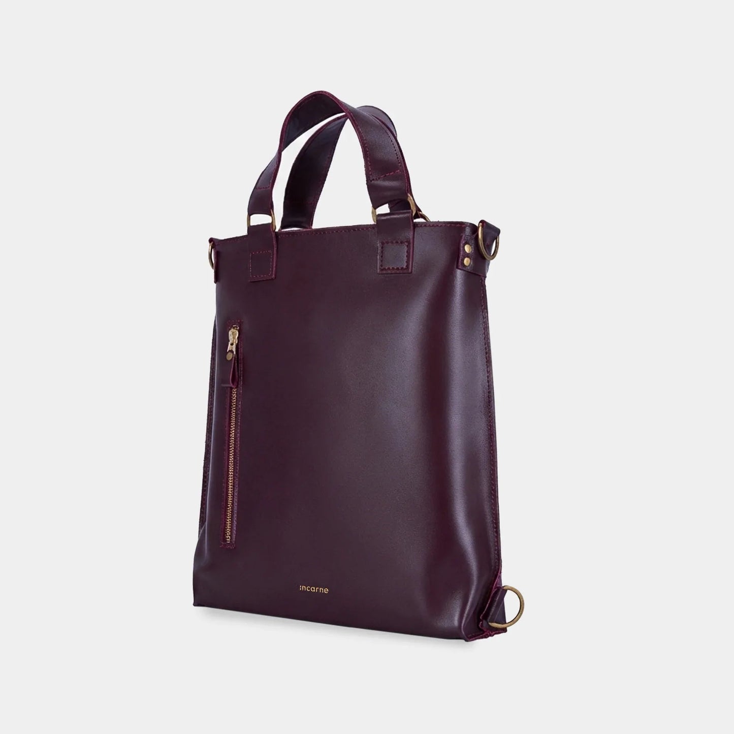 Optimus Leather Bag 2in1 — Сlassic / Burgundy