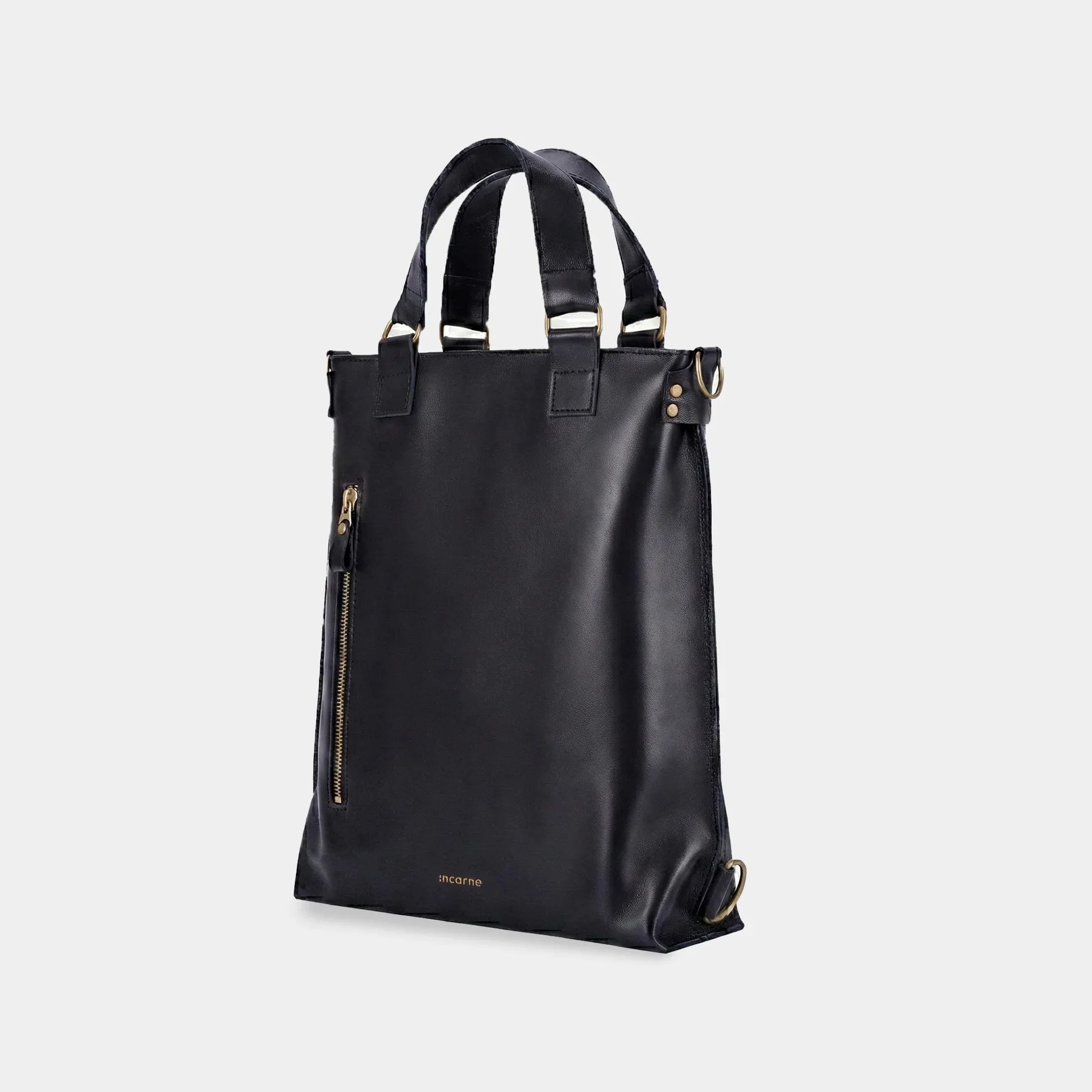 Optimus Leather Bag 2in1 — Сlassic / Black