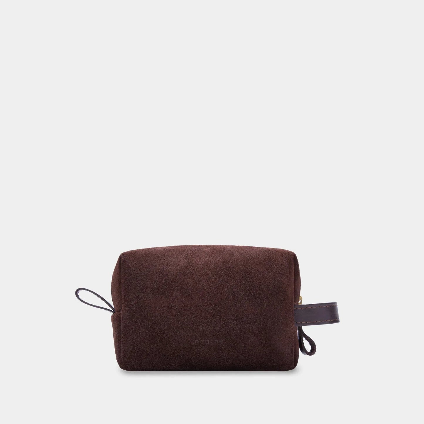 Mirage Leather Cosmetic Case — Brown Velour