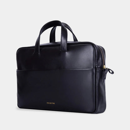 Brief Leather Laptop Bag