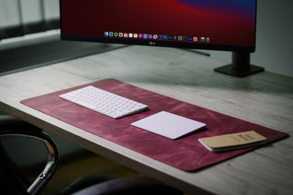 PRODESK – Elegantní kožená podložka na pracovní stůl  – 2 velikosti, 8 barev – Skladem